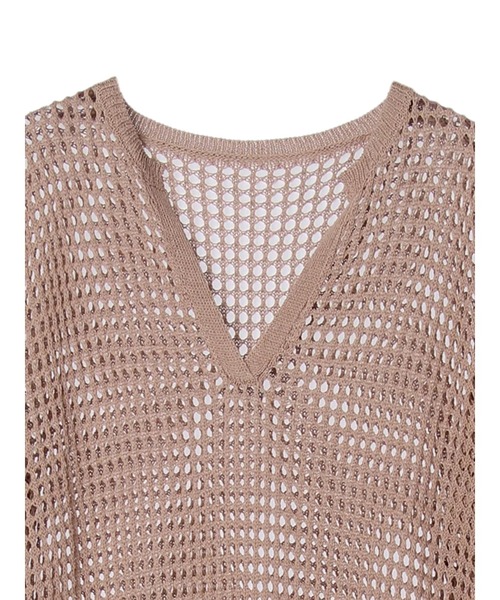 armonia（アルモニーア）の「armonia 透かし編みニットワンピース（ワンピース・レディース・ブラック/ブラウン/オフホワイト・FREE）」の15枚目の写真