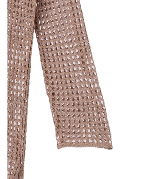 armonia（アルモニーア）の「armonia 透かし編みニットワンピース（ワンピース・レディース・ブラック/ブラウン/オフホワイト・FREE）」の12枚目の写真