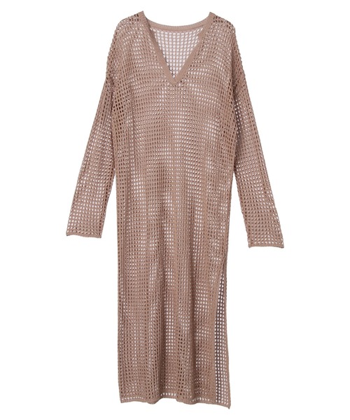 armonia（アルモニーア）の「armonia 透かし編みニットワンピース（ワンピース・レディース・ブラック/ブラウン/オフホワイト・FREE）」の22枚目の写真