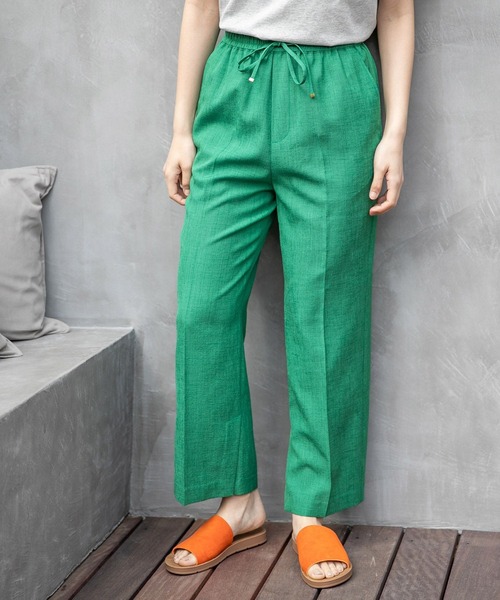 niko and...(ニコアンド)の「サラサラリネン風イージーパンツ(その他パンツ・レディース・ホワイト/ブラック/パープル/ブラウン/ブルー/グリーン・SMALL/MEDIUM/LARGE)」の4枚目の写真