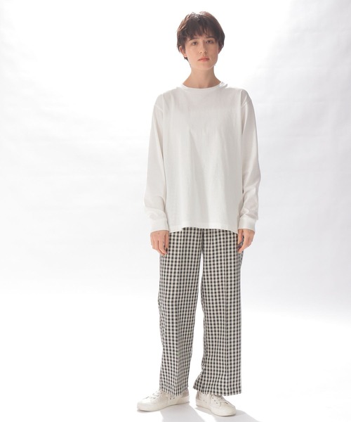 niko and...(ニコアンド)の「サラサラリネン風イージーパンツ(その他パンツ・レディース・ホワイト/ブラック/パープル/ブラウン/ブルー/グリーン・SMALL/MEDIUM/LARGE)」の7枚目の写真