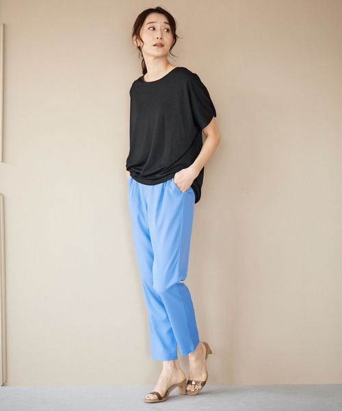 LEPSIM（レプシィム）の「エチケットデザインプルオーバー　262399（Tシャツ/カットソー・レディース・カーキ/ブルー/パープル/レッド/ブラック/オフホワイト・FREE）」の13枚目の写真