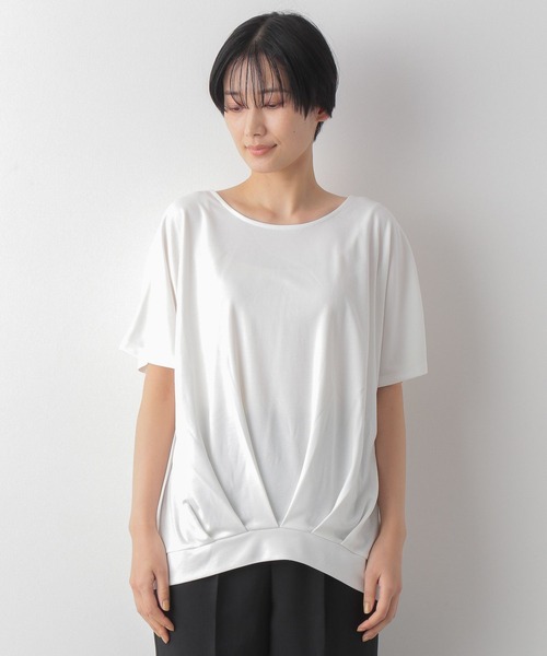 LEPSIM（レプシィム）の「エチケットデザインプルオーバー　262399（Tシャツ/カットソー・レディース・カーキ/ブルー/パープル/レッド/ブラック/オフホワイト・FREE）」の16枚目の写真