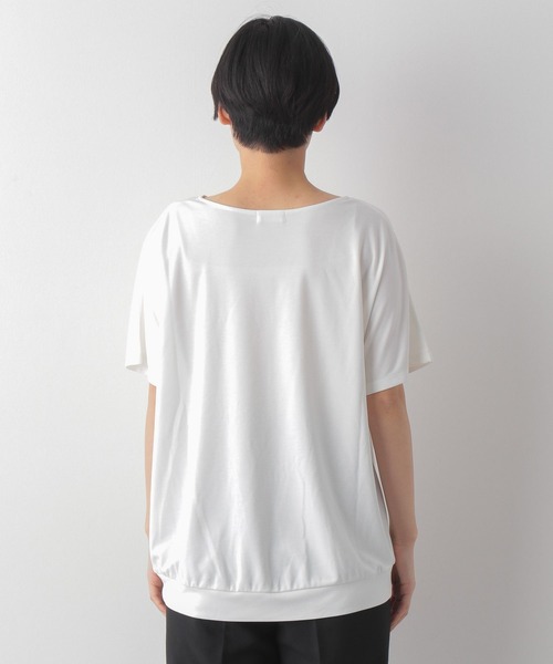 LEPSIM（レプシィム）の「エチケットデザインプルオーバー　262399（Tシャツ/カットソー・レディース・カーキ/ブルー/パープル/レッド/ブラック/オフホワイト・FREE）」の19枚目の写真