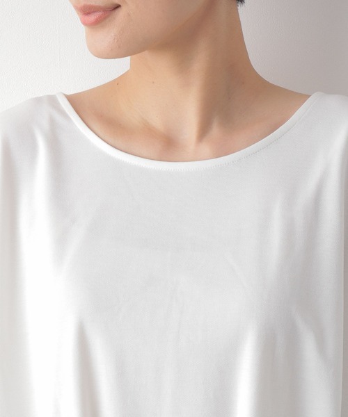 LEPSIM（レプシィム）の「エチケットデザインプルオーバー　262399（Tシャツ/カットソー・レディース・カーキ/ブルー/パープル/レッド/ブラック/オフホワイト・FREE）」の14枚目の写真