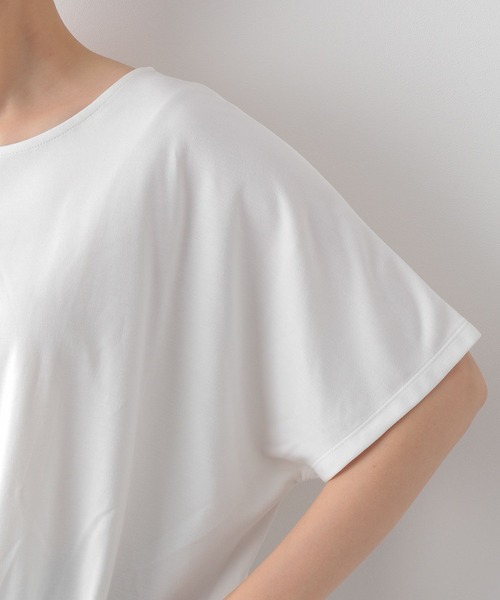 LEPSIM（レプシィム）の「エチケットデザインプルオーバー　262399（Tシャツ/カットソー・レディース・カーキ/ブルー/パープル/レッド/ブラック/オフホワイト・FREE）」の22枚目の写真