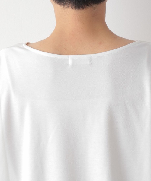 LEPSIM（レプシィム）の「エチケットデザインプルオーバー　262399（Tシャツ/カットソー・レディース・カーキ/ブルー/パープル/レッド/ブラック/オフホワイト・FREE）」の8枚目の写真