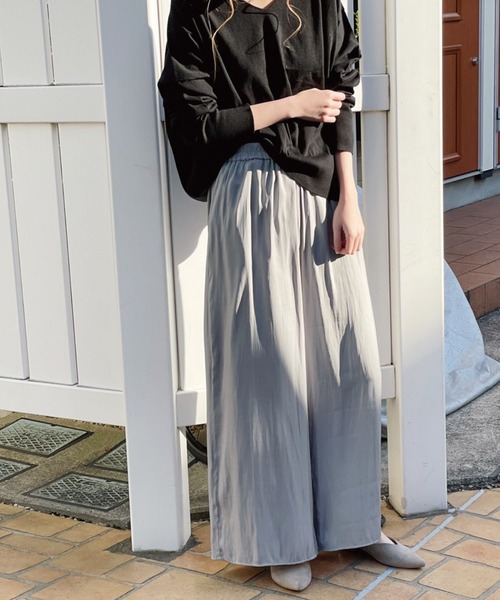 Banner Barrett(バナーバレット)の「カシミヤVネックプルオーバー(ニット/セーター・レディース・オフホワイト/ブラック/グレー/ライトブルー/イエロー/イエロー×グリーン/ピンク・38)」の10枚目の写真