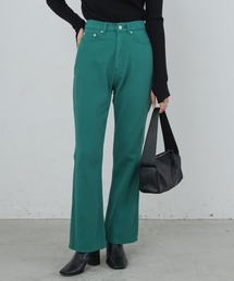 ハイウエストカラーカツラギパンツ