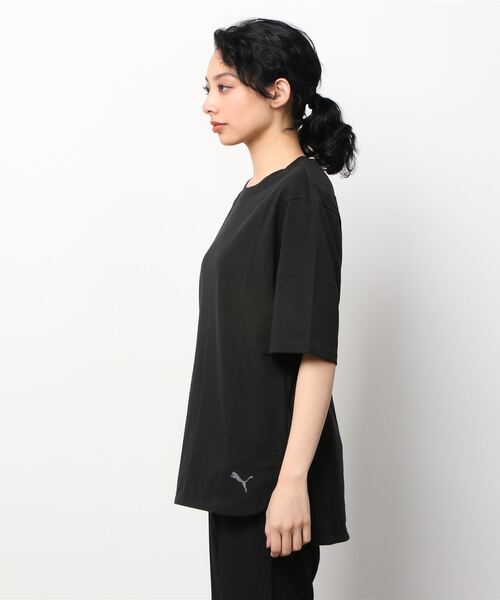 PUMA(プーマ)の「【別注】プーマ PUMA RELAXED SS TEE_ 限定コラボ(Tシャツ/カットソー・レディース・ブラック/ベージュ/ホワイト・S/XL/M/L)」の4枚目の写真