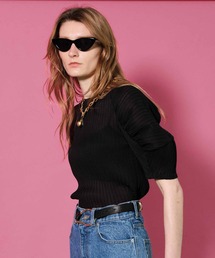 MAISON SPECIAL | ラウンドスリーブプリーツトップ【MAISON SPECIAL/メゾンスペシャル】(Tシャツ/カットソー)