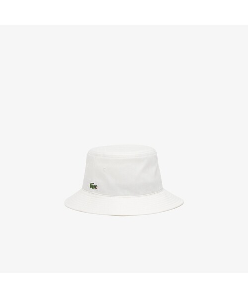 LACOSTE（ラコステ）の「シャンブレーバケットハット（ハット・レディース・ホワイト/ブルー・FREE）」の3枚目の写真