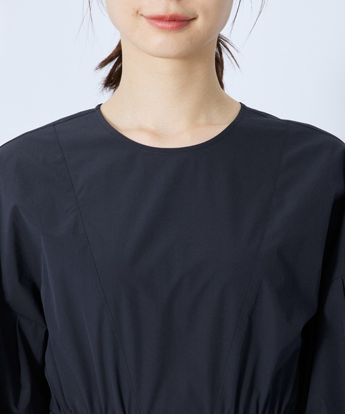 ROPE'（ロペ）の「セパレート風パフスリーブフレアーワンピース（ワンピース・レディース・ブラウン/ネイビー・36/38）」の11枚目の写真