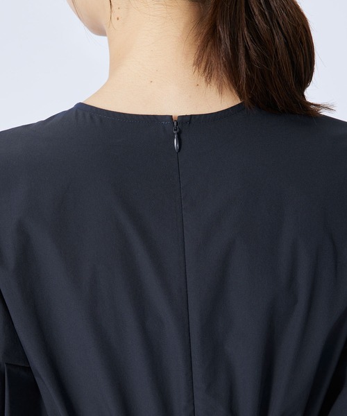 ROPE'（ロペ）の「セパレート風パフスリーブフレアーワンピース（ワンピース・レディース・ブラウン/ネイビー・36/38）」の13枚目の写真