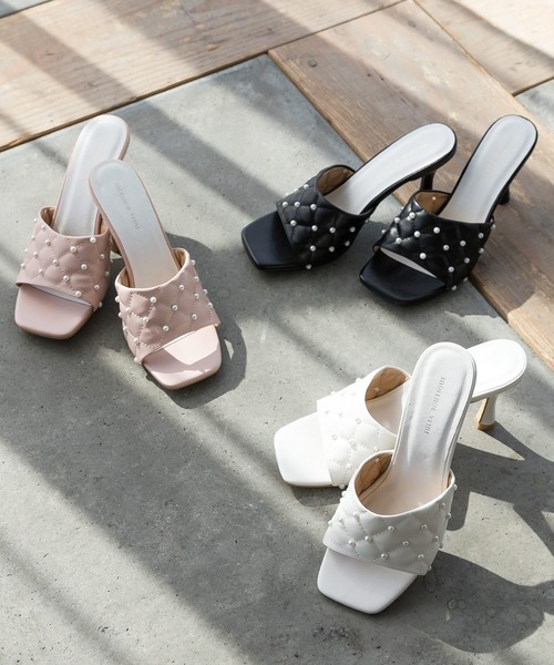 Julia Boutique(ジュリアブティック)の「パールキルティングサンダル/22067(サンダル・レディース・ホワイト/ブラック/ピンク・LL/3L/S/M/L)」の10枚目の写真