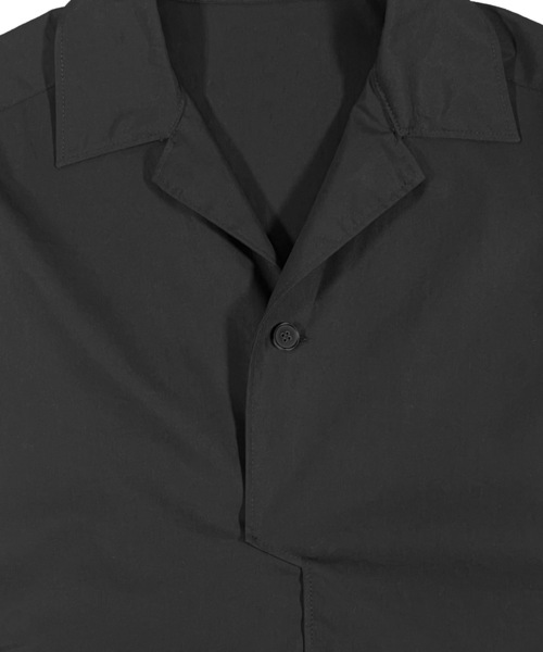 FORTUNA HOMME（フォルトゥナオム）の「FORTUNAHOMME Opencollar PO-Shirt（シャツ/ブラウス・メンズ・ブラック/ホワイト・2/1）」の7枚目の写真
