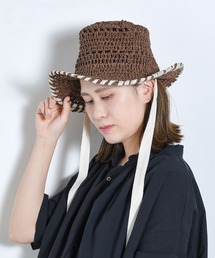 CALIFORNIA OUTFITTERS（カリフォルニア アウトフィッターズ）の「透かし編みペーパーリボン付きハット（ハット）」