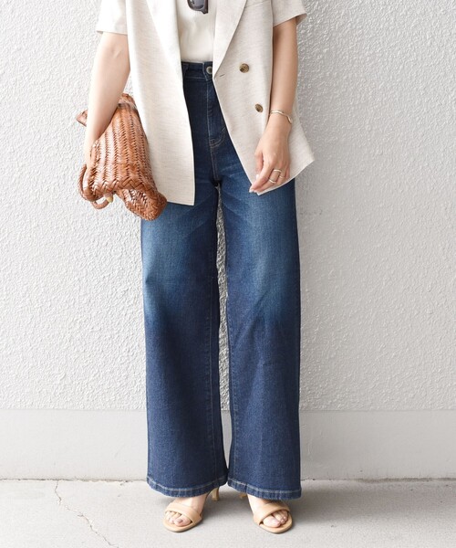 SOMETHING（サムシング）の「*SOMETHING LISAワイドデニム◇（デニムパンツ・レディース・サックスブルー/ブルー・SMALL/MEDIUM/X-SMALL）」の14枚目の写真