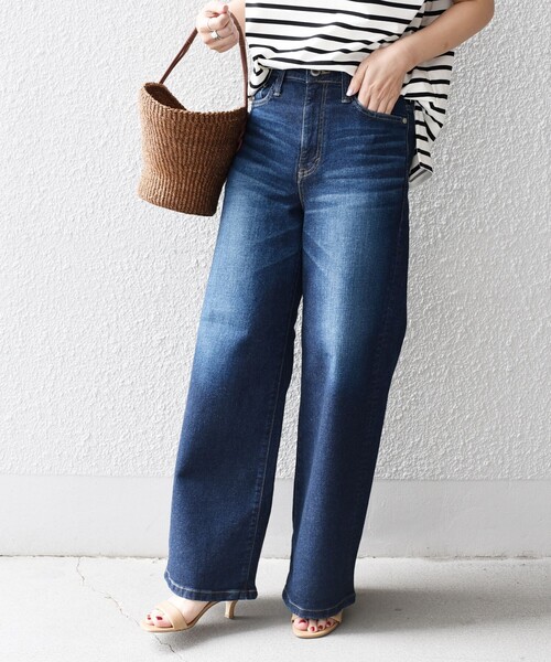 SOMETHING（サムシング）の「*SOMETHING LISAワイドデニム◇（デニムパンツ・レディース・サックスブルー/ブルー・SMALL/MEDIUM/X-SMALL）」の19枚目の写真