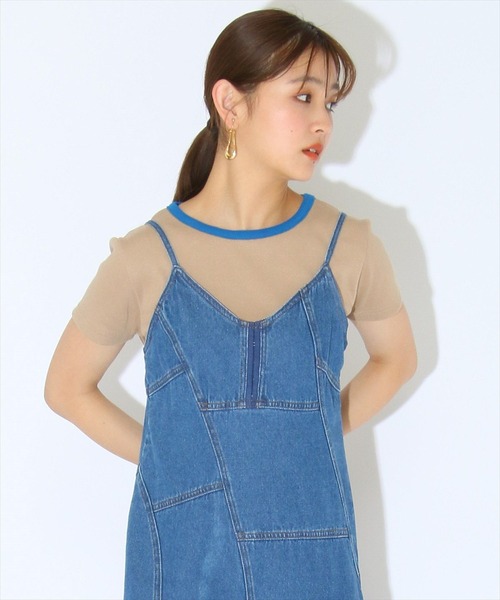 REDYAZEL(レディアゼル)の「リンガークロップドTシャツ(Tシャツ/カットソー・レディース・オフホワイト/ベージュ/ネイビー/ブラック・FREE)」の14枚目の写真