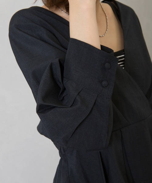 SpRay（スプレイ）の「カシュクール６分袖　ブラウス（シャツ/ブラウス・レディース・ベージュ/ブラック/アイボリー・FREE）」の21枚目の写真