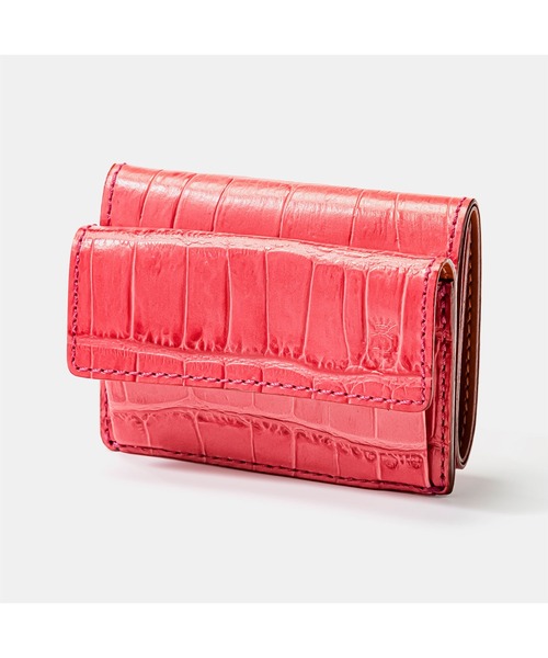 FELISI 1031/SA embossed leather compact wallet フェリージ エンボス