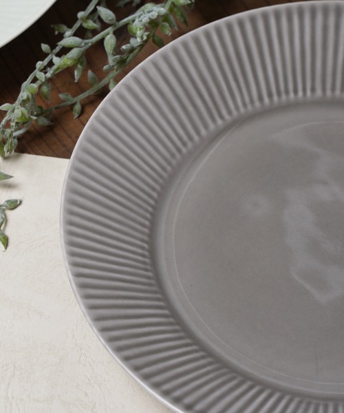 Rikkachic / リッカシック 協立陶器 ラインプレート L 皿 プレート 色違い2枚セット Line plate pairL KRT（食器）｜salle de bal（サルデバル）