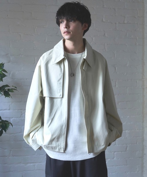 Alpinus（アルピナス）の「high neck  military  flight jacket / ハイネックミリタリーフライトジャケット（ブルゾン・メンズ・ホワイト/ブラック/カーキ・SMALL/MEDIUM）」の13枚目の写真