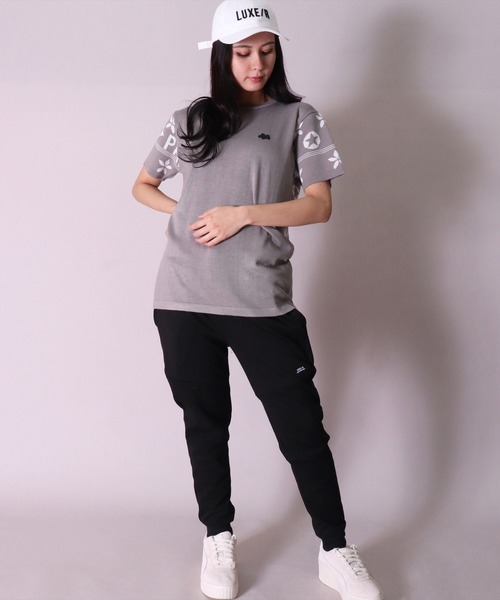 LUXE/R（ラグジュ）の「【ユニセックス】【LUXE/R】モノグラム ニット Tシャツ(RMS)（Tシャツ/カットソー・メンズ・ブラック/グレー・MEDIUM/LARGE）」の9枚目の写真