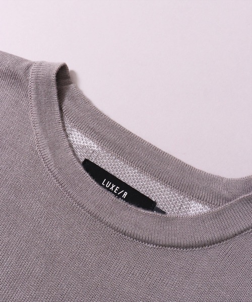 LUXE/R（ラグジュ）の「【ユニセックス】【LUXE/R】モノグラム ニット Tシャツ(RMS)（Tシャツ/カットソー・メンズ・ブラック/グレー・MEDIUM/LARGE）」の17枚目の写真