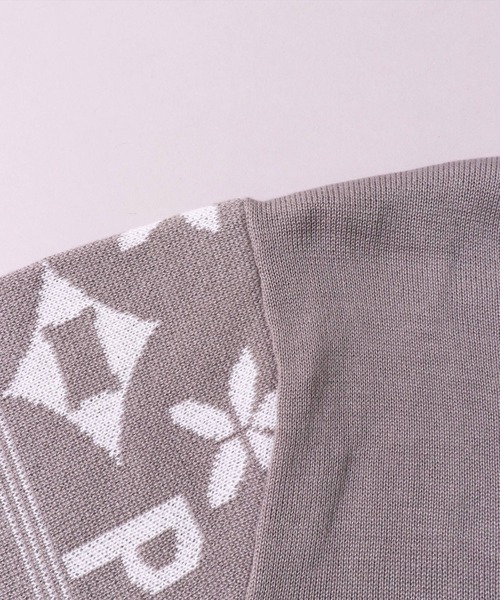 LUXE/R（ラグジュ）の「【ユニセックス】【LUXE/R】モノグラム ニット Tシャツ(RMS)（Tシャツ/カットソー・メンズ・ブラック/グレー・MEDIUM/LARGE）」の18枚目の写真