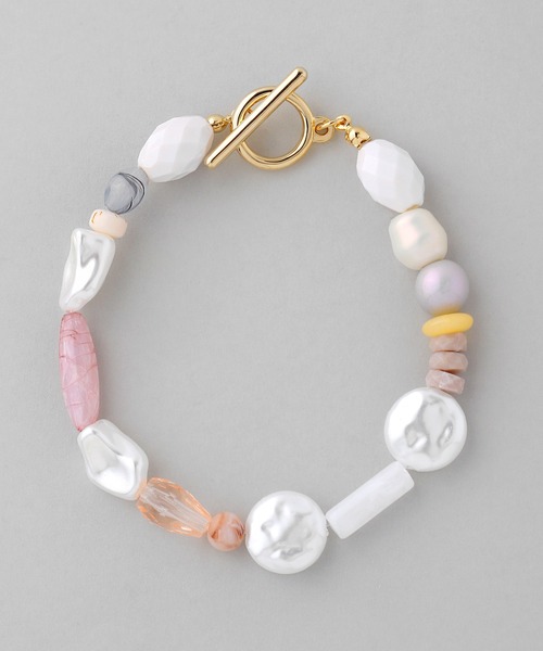 ANEMONE（アネモネ）の「マルチビーズマンテルブレスレット（ブレスレット・レディース・オレンジ/アイボリー・FREE）」の4枚目の写真