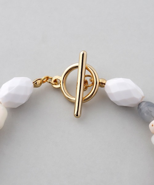 ANEMONE（アネモネ）の「マルチビーズマンテルブレスレット（ブレスレット・レディース・オレンジ/アイボリー・FREE）」の6枚目の写真