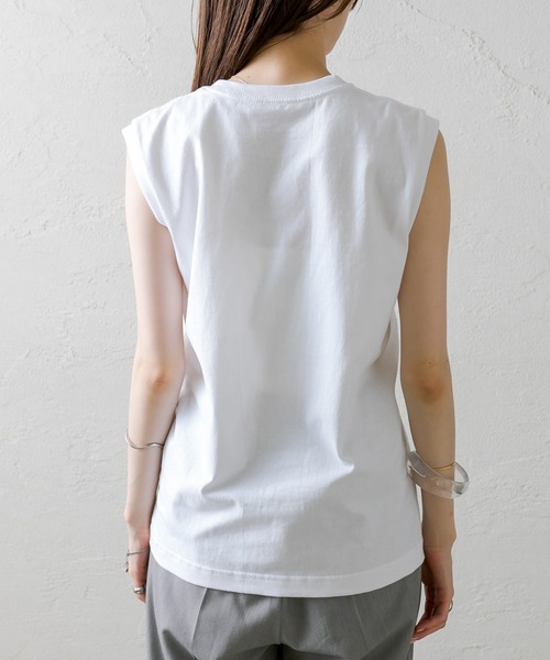 mystic（ミスティック）の「CATノースリTシャツ（Tシャツ/カットソー・レディース・オフホワイト・FREE）」の9枚目の写真