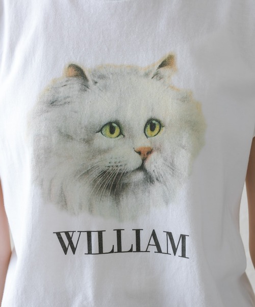 mystic（ミスティック）の「CATノースリTシャツ（Tシャツ/カットソー・レディース・オフホワイト・FREE）」の12枚目の写真