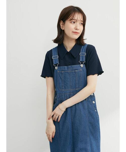 Green　Parks（グリーンパークス）の「・novem9 サッカーギンガムチェックブラウス（シャツ/ブラウス・レディース・ネイビー/イエロー/アイボリー・FREE）」の6枚目の写真