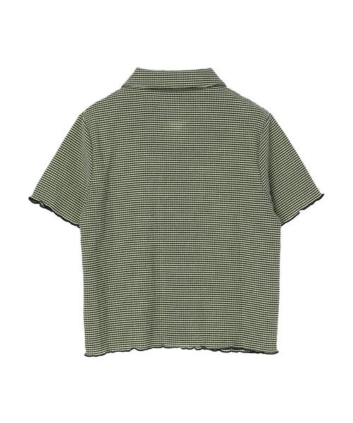 Green　Parks（グリーンパークス）の「・novem9 サッカーギンガムチェックブラウス（シャツ/ブラウス・レディース・ネイビー/イエロー/アイボリー・FREE）」の22枚目の写真