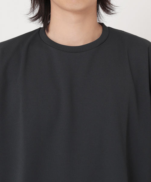 JOURNAL STANDARD（ジャーナルスタンダード）の「クレープ ウィーブ クルーネック Tシャツ（Tシャツ/カットソー・メンズ・ブラック/ベージュ/ネイビー/スミクロ・SMALL/MEDIUM/LARGE）」の9枚目の写真