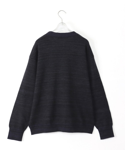 NEONSIGN(ネオンサイン)の「NEONSIGN ネオンサイン / TV Noise technicolour sweater テレビノイズ テクニカラー セーター オーバーサイズニット / N1615(ニット/セーター・メンズ・ピンク系その他/ブラック×パープル・46/48)」の3枚目の写真