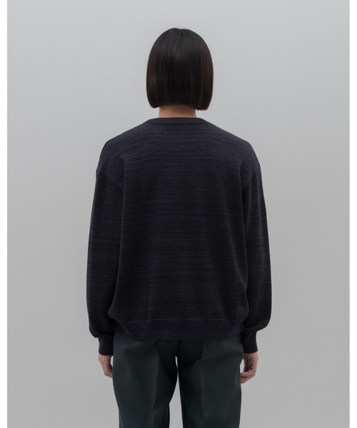 NEONSIGN(ネオンサイン)の「NEONSIGN ネオンサイン / TV Noise technicolour sweater テレビノイズ テクニカラー セーター オーバーサイズニット / N1615(ニット/セーター・メンズ・ピンク系その他/ブラック×パープル・46/48)」の12枚目の写真