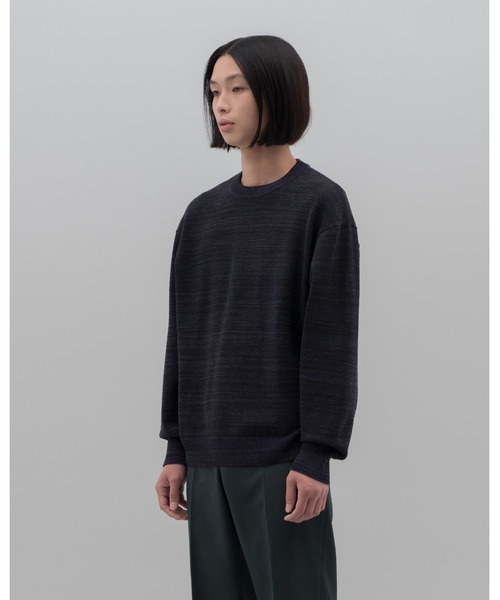 NEONSIGN(ネオンサイン)の「NEONSIGN ネオンサイン / TV Noise technicolour sweater テレビノイズ テクニカラー セーター オーバーサイズニット / N1615(ニット/セーター・メンズ・ピンク系その他/ブラック×パープル・46/48)」の11枚目の写真