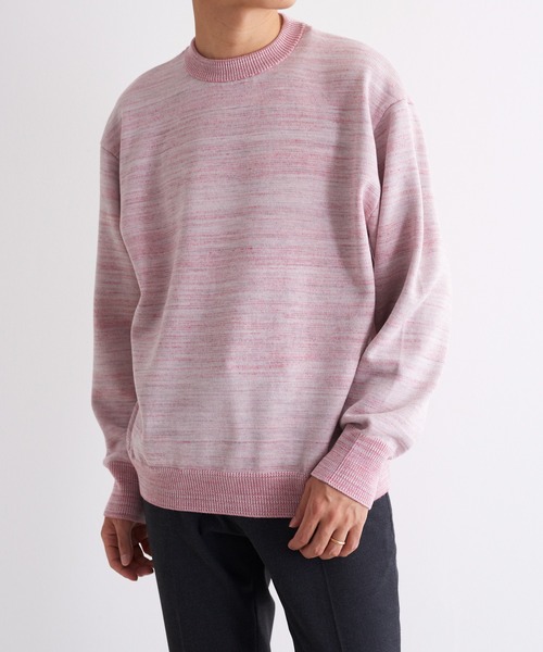 NEONSIGN(ネオンサイン)の「NEONSIGN ネオンサイン / TV Noise technicolour sweater テレビノイズ テクニカラー セーター オーバーサイズニット / N1615(ニット/セーター・メンズ・ピンク系その他/ブラック×パープル・46/48)」の22枚目の写真