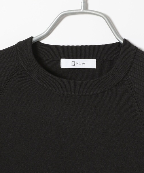yuw（ユウ）の「１６Ｇラグランパフ８分袖　299449（ニット/セーター・レディース・ブラック/グレー/ブルー・FREE）」の5枚目の写真