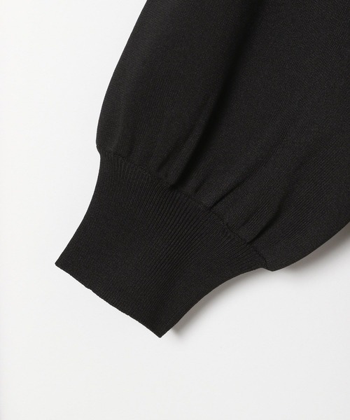 yuw（ユウ）の「１６Ｇラグランパフ８分袖　299449（ニット/セーター・レディース・ブラック/グレー/ブルー・FREE）」の9枚目の写真