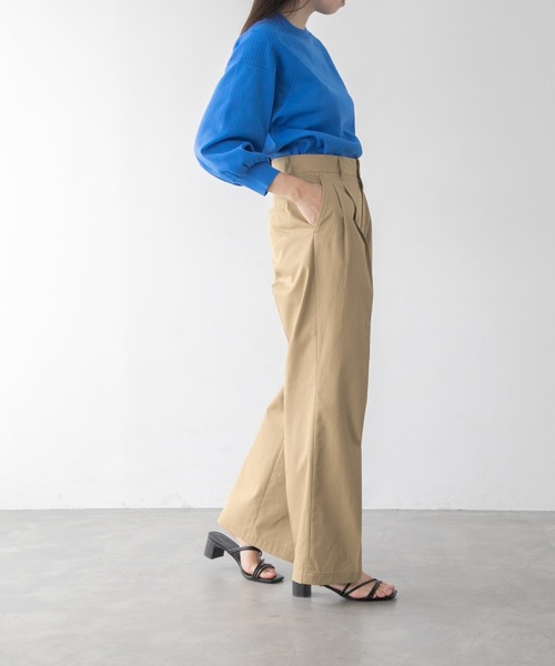 yuw（ユウ）の「１６Ｇラグランパフ８分袖　299449（ニット/セーター・レディース・ブラック/グレー/ブルー・FREE）」の22枚目の写真