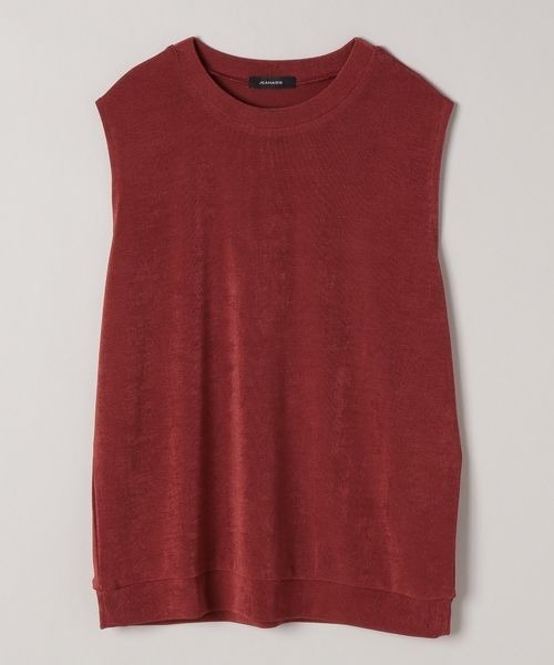 JEANASIS（ジーナシス）の「グロッシーヘンケイリブNS/156912（Tシャツ/カットソー・レディース・ブラック/ブラウン/グレイッシュベージュ/グレー/レッド系その他/パープル系その他/アイボリー/ピンク/チャコールグレー・FREE）」の9枚目の写真