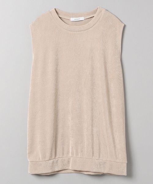 JEANASIS（ジーナシス）の「グロッシーヘンケイリブNS/156912（Tシャツ/カットソー・レディース・ブラック/ブラウン/グレイッシュベージュ/グレー/レッド系その他/パープル系その他/アイボリー/ピンク/チャコールグレー・FREE）」の7枚目の写真