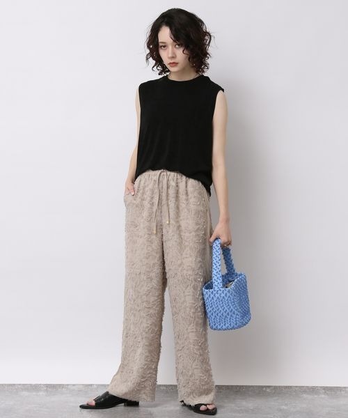 JEANASIS（ジーナシス）の「グロッシーヘンケイリブNS/156912（Tシャツ/カットソー・レディース・ブラック/ブラウン/グレイッシュベージュ/グレー/レッド系その他/パープル系その他/アイボリー/ピンク/チャコールグレー・FREE）」の10枚目の写真