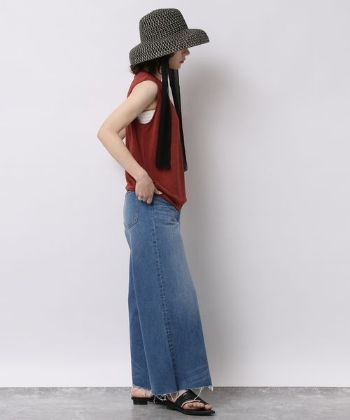 JEANASIS（ジーナシス）の「グロッシーヘンケイリブNS/156912（Tシャツ/カットソー・レディース・ブラック/ブラウン/グレイッシュベージュ/グレー/レッド系その他/パープル系その他/アイボリー/ピンク/チャコールグレー・FREE）」の19枚目の写真