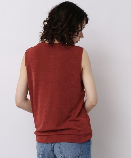 JEANASIS（ジーナシス）の「グロッシーヘンケイリブNS/156912（Tシャツ/カットソー・レディース・ブラック/ブラウン/グレイッシュベージュ/グレー/レッド系その他/パープル系その他/アイボリー/ピンク/チャコールグレー・FREE）」の22枚目の写真